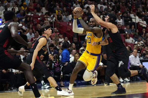 Adebayo has triple double Butler scores 28 Heat hold off LeBron